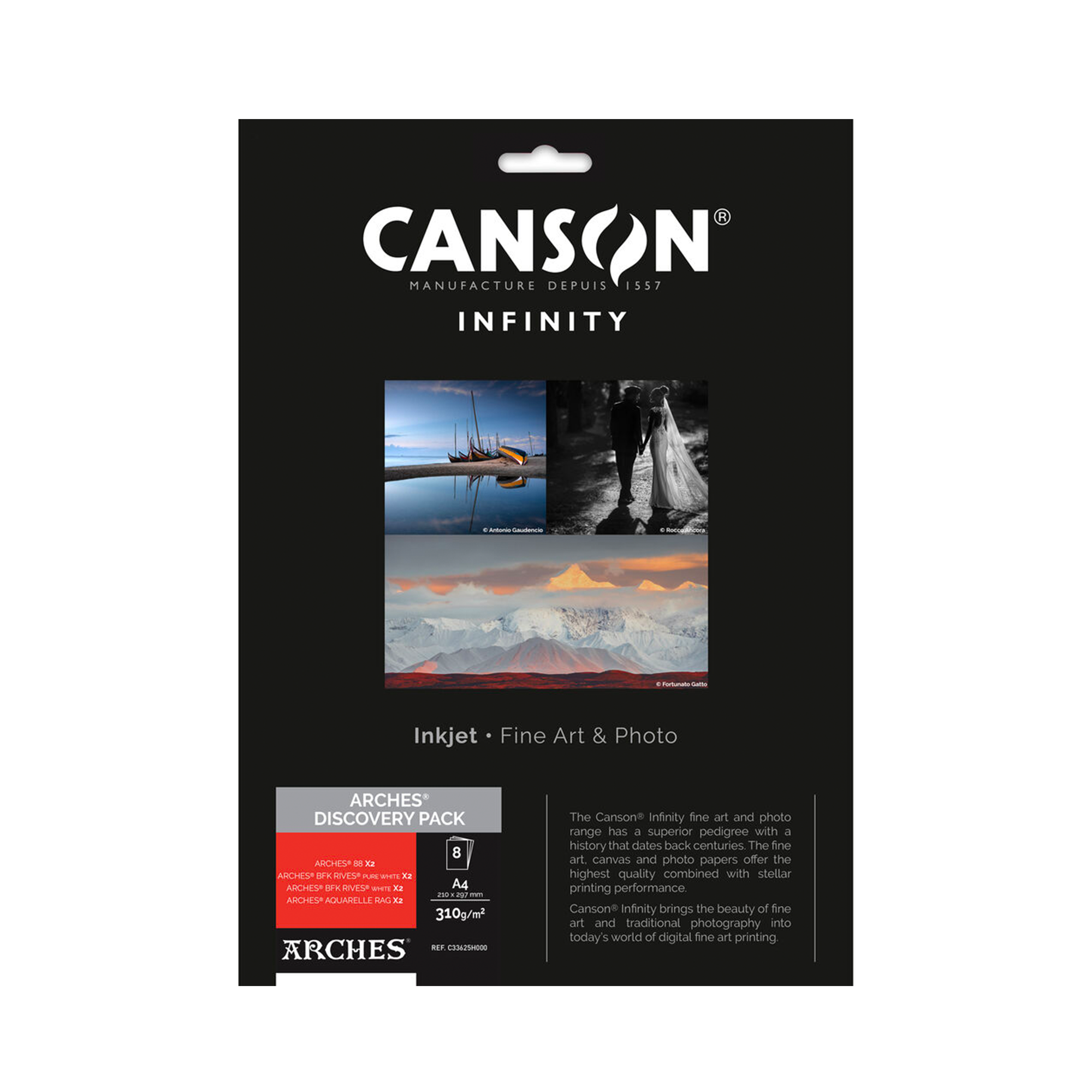 Canson, Canson Infinity ARCHES Discovery Pack 8,5" x 11" - 8 fogli