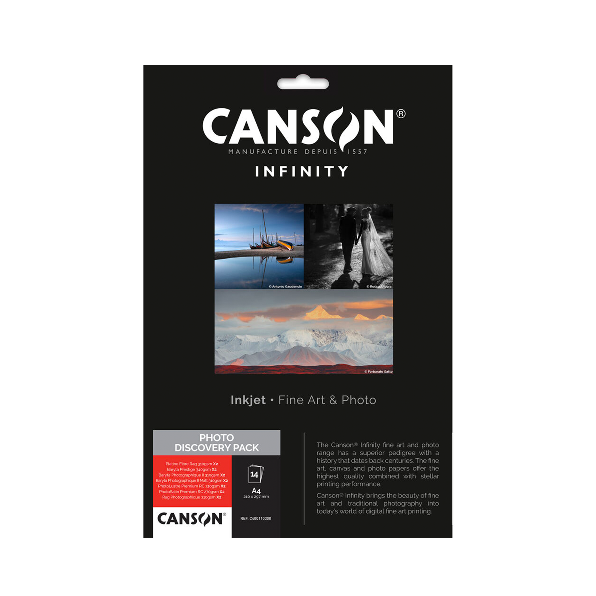 Canson, Canson Infinity Photo Discovery Pack 8,5" x 11" - 14 Fogli