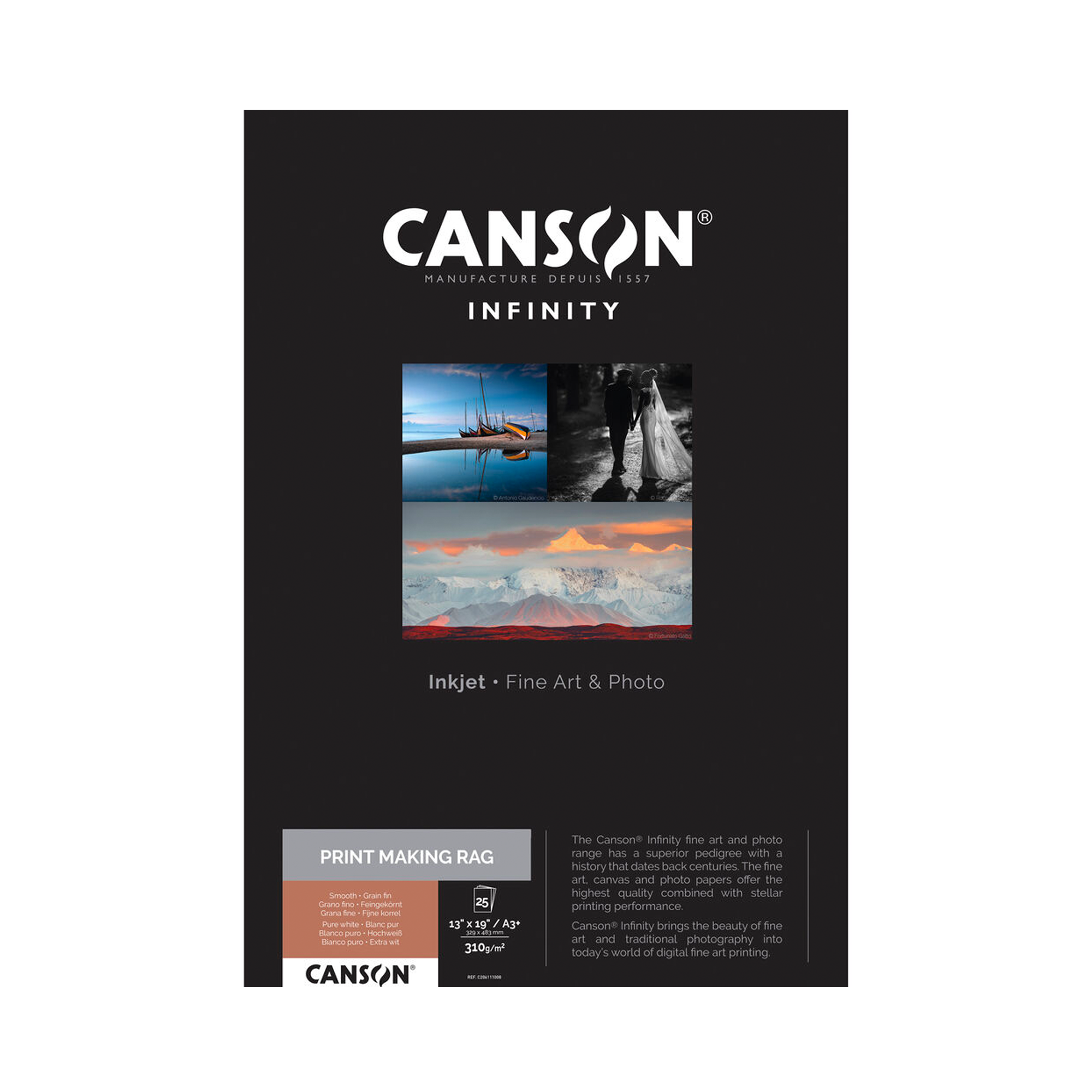 Canson, Carta di stracci Canson Infinity PrintMaKing, 13 x 19" - 25 fogli