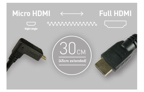 Atomos, Cavo Micro-Full HDMI 12" a spirale di Atomos