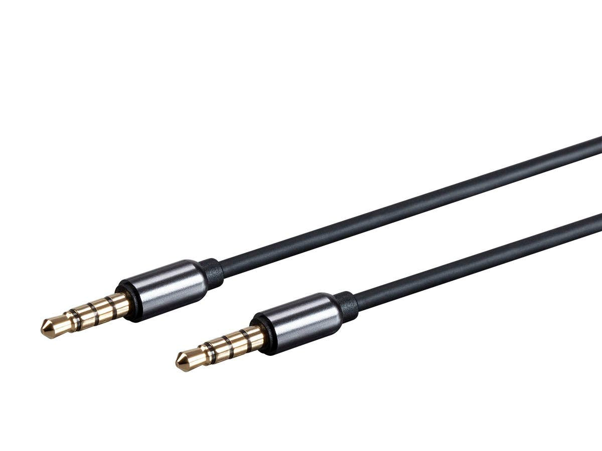 MONOPRICE, Cavo audio e microfono ausiliario TRRS da 3,5 mm di Monoprice serie Onyx, 3 piedi