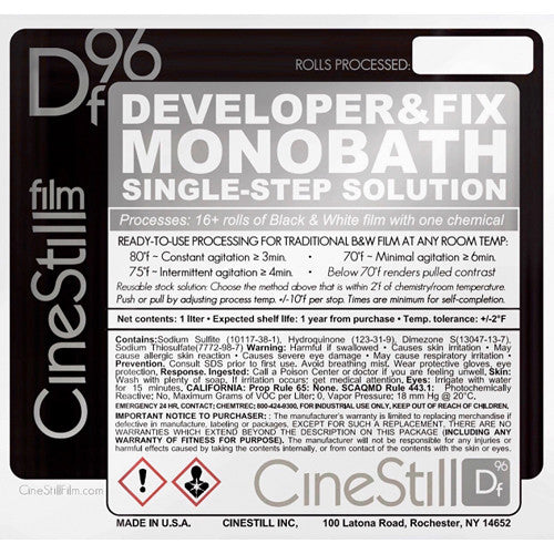 Cinestill, CineStill DF96 Monobath per pellicole in bianco e nero (liquido, 1L)