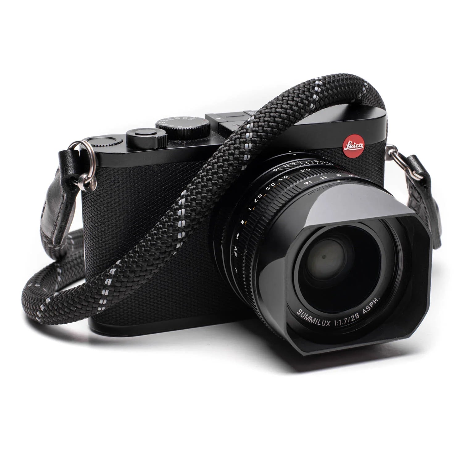 Cooph, Cinghia per fotocamera in corda Cooph, 45,3" - nera riflettente