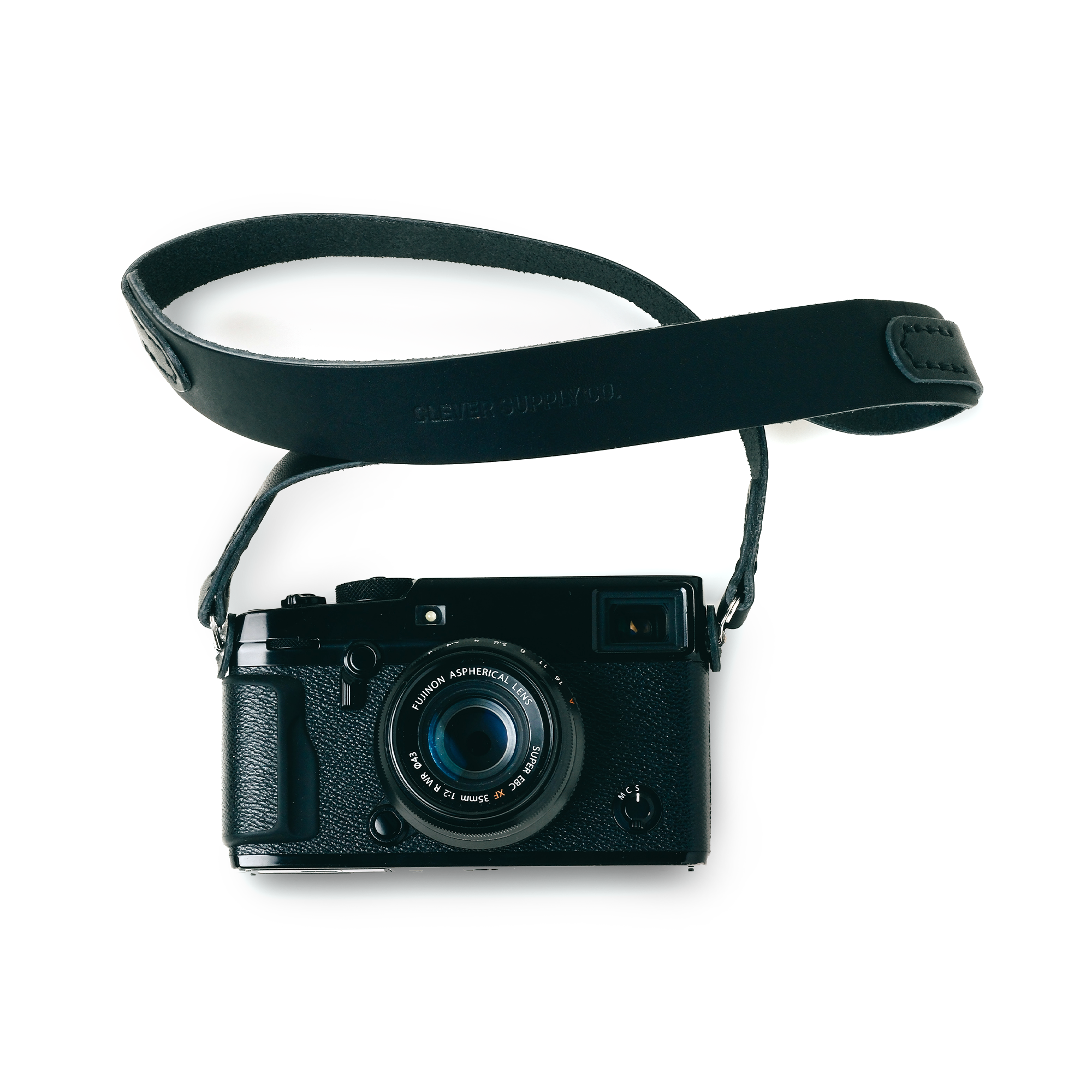 Fornitura intelligente, Clever Supply Cinghia tradizionale per fotocamera con anello divisorio, 36" - Nero