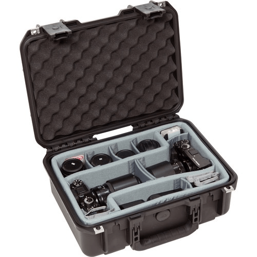 SKB, Custodia SKB iSeries 1510-6 con divisori fotografici Think Tank e coperchio in schiuma (nero)