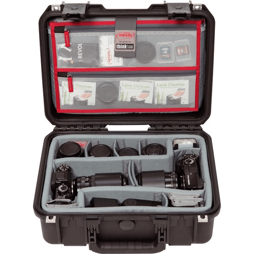 SKB, Custodia SKB iSeries 1510-6 con divisori per foto e organizer per il coperchio (nero)