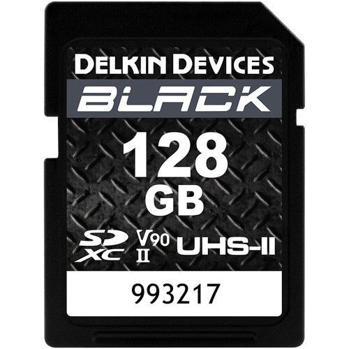 Dispositivi Delkin, Delkin Devices 128GB NERO UHS-II Scheda di memoria SDXC