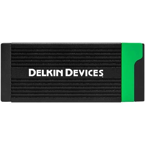 Dispositivi Delkin, Delkin Devices Black 150GB BLACK Scheda di memoria CFExpress tipo B con lettore di schede di memoria USB 3.2 CFexpress tipo B e SD UHS-II