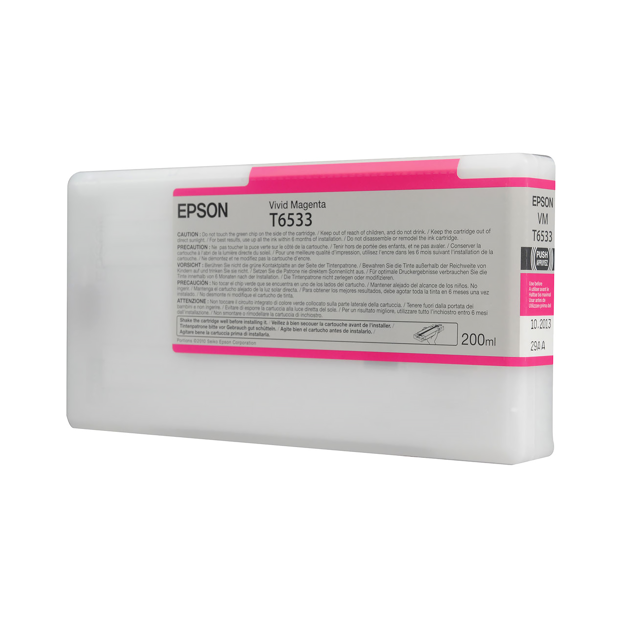 Epson, Epson T653300 Cartuccia d'inchiostro UltraChrome HDR Vivid Magenta per stampanti Stylus Pro 4900 - 200mL