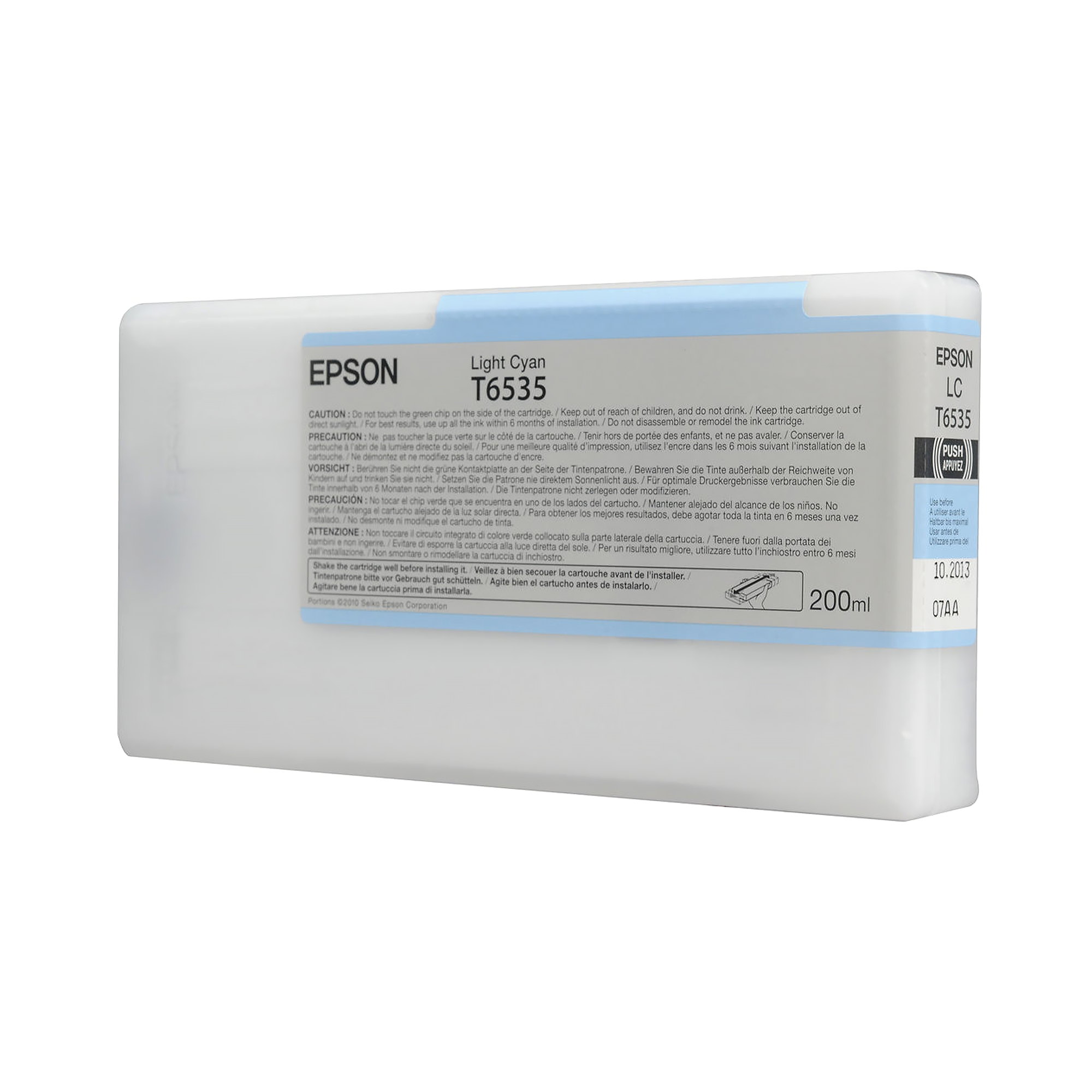 Epson, Epson T653500 Cartuccia d'inchiostro ciano chiaro UltraChrome HDR per stampanti Stylus Pro 4900 - 200mL