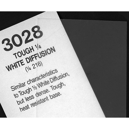 Partenze visive, Filtro Rosco Cinegel #3028 Foglio da 20" x 24" (Diffusione bianca 1/4 resistente)