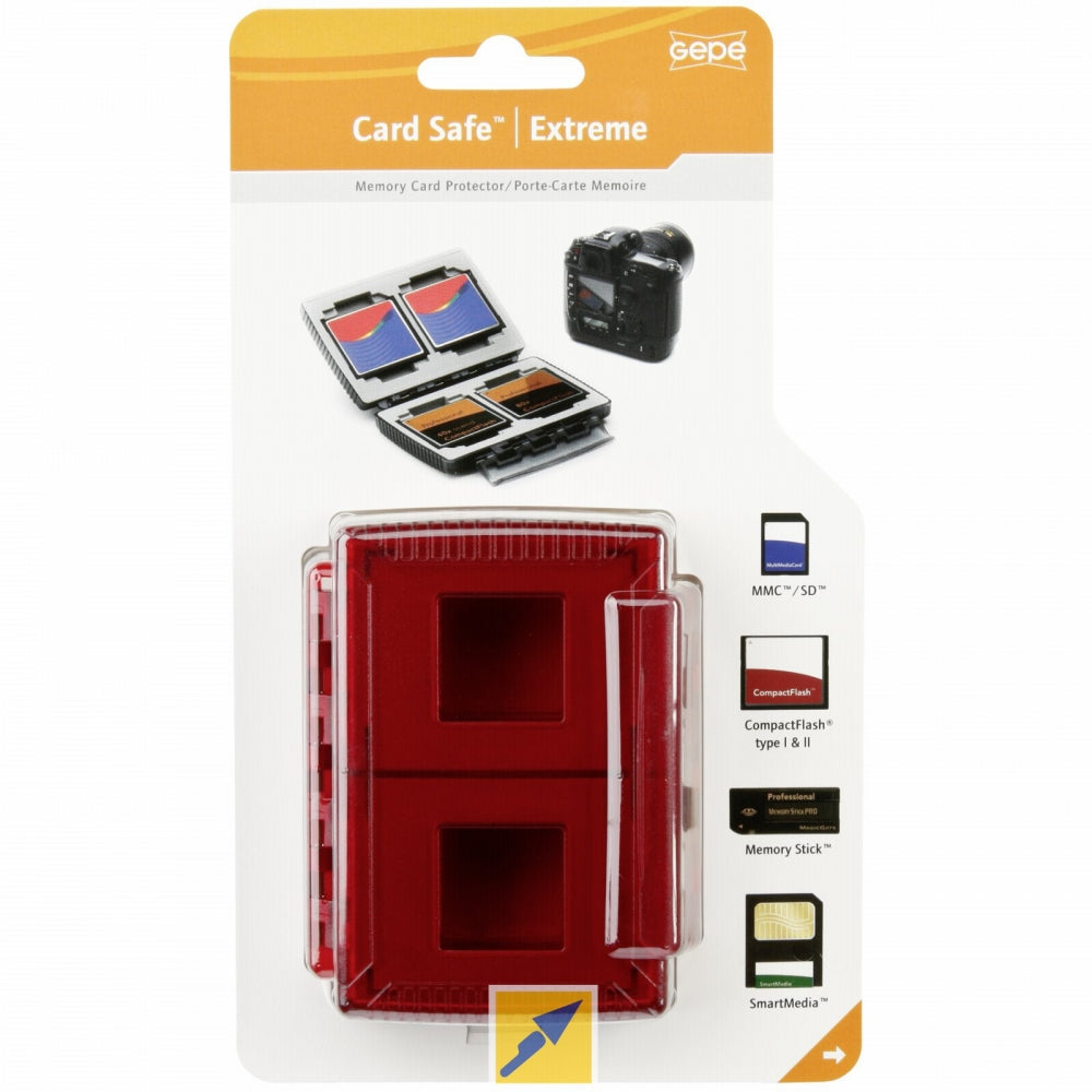 Gepe, Gepe Extreme Card Safe per 4 schede di memoria Rosso 3861-03