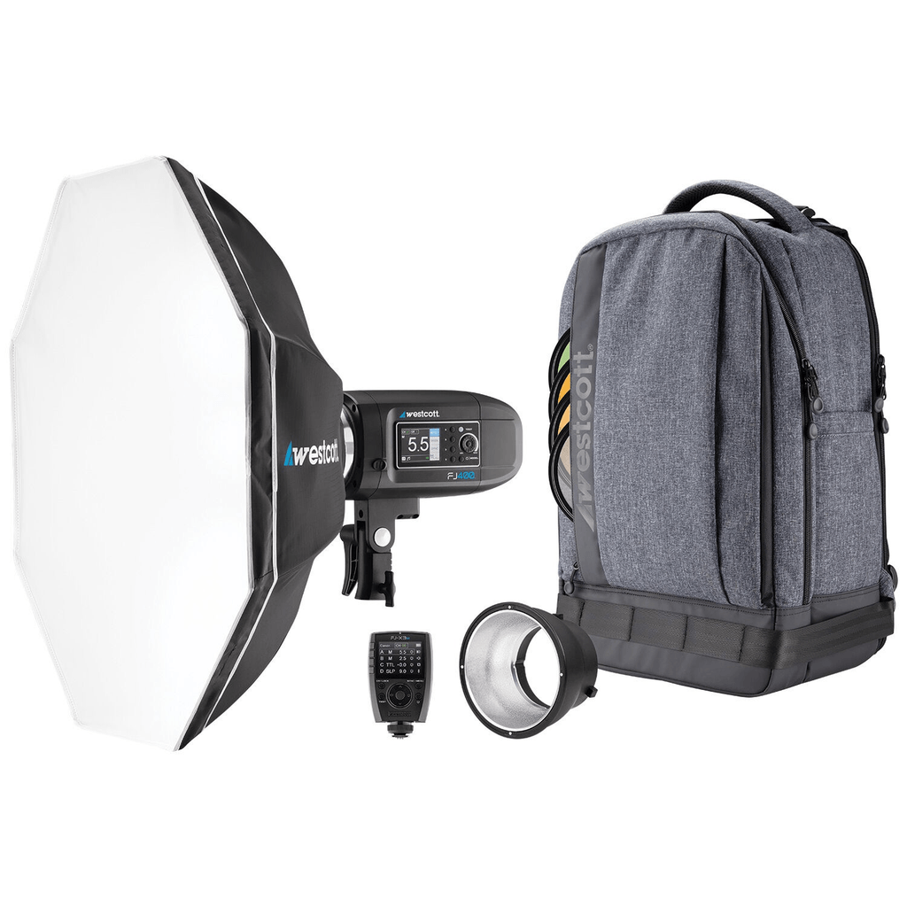 Westcott, Kit zaino Westcott FJ400 Strobe 1-Light con trigger universale senza fili FJ-X3m