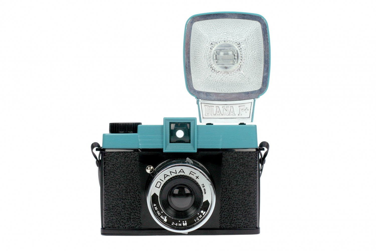 lomografia, Lomography Diana F+ Fotocamera a pellicola e flash - Verde/Nero