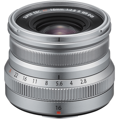 Fujifilm, Obiettivo FUJIFILM XF 16 mm f/2,8 R WR (argento)