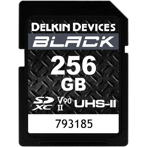 Dispositivi Delkin, Scheda di memoria SDXC UHS-II nera da 256 GB di Delkin Devices