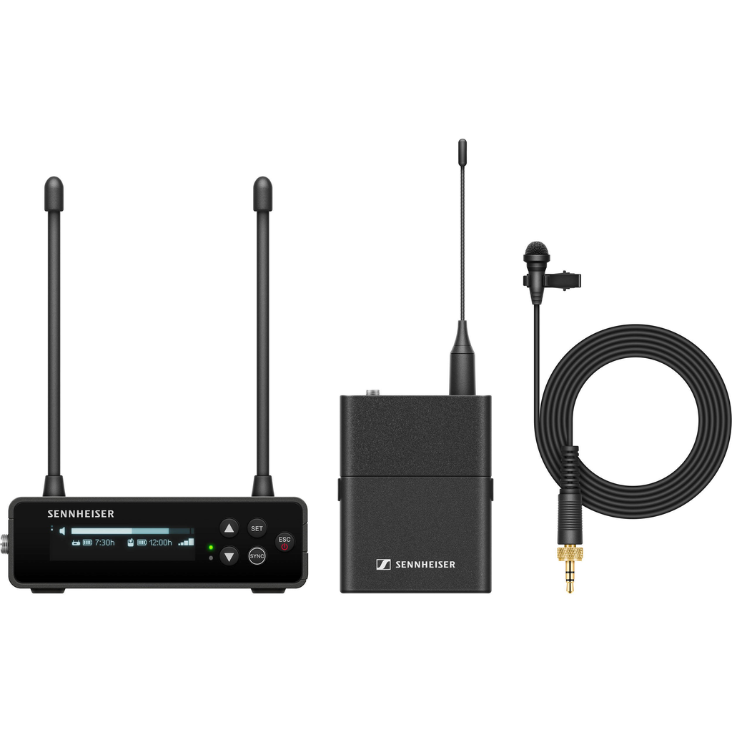 Sennheiser, Sennheiser EW-DP ME 2 SET Sistema microfonico digitale wireless Omni Lavalier per montaggio su telecamera (R4-9: da 552 a 607 MHz)