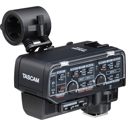 Tascam, Tascam CA-XLR2d-AN Kit adattatore microfonico XLR per fotocamere (analogico da 3,5 mm)