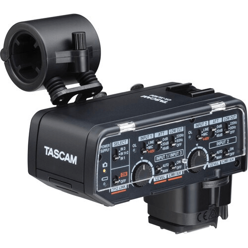 Tascam, Tascam CA-XLR2d-C Kit adattatore microfonico XLR per fotocamere Canon