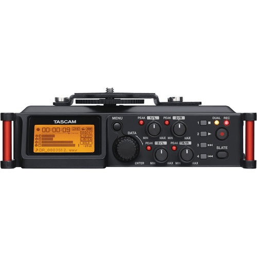 Tascam, Tascam DR-70D Registratore da campo multitraccia a 6 ingressi / 4 tracce con microfoni Omni integrati