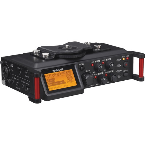 Tascam, Tascam DR-70D Registratore da campo multitraccia a 6 ingressi / 4 tracce con microfoni Omni integrati